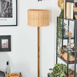 Luminaires Scandinaves-hofstein Cavaca Lampadaire Écru, Noir, 1 lumière