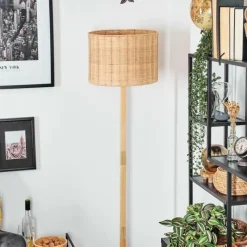 Luminaires Scandinaves-hofstein Cavaca Lampadaire Écru, Noir, 1 lumière