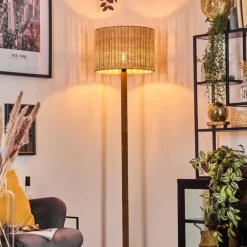 Luminaires Scandinaves-hofstein Cavaca Lampadaire Écru, Noir, 1 lumière