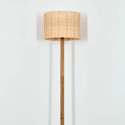 Luminaires Scandinaves-hofstein Cavaca Lampadaire Écru, Noir, 1 lumière