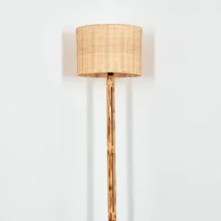 Luminaires Scandinaves-hofstein Cavaca Lampadaire Écru, Noir, 1 lumière