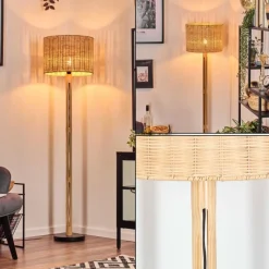 Luminaires Scandinaves-hofstein Cavaca Lampadaire Écru, Noir, 1 lumière