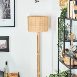 Luminaires Scandinaves-hofstein Cavaca Lampadaire Écru, Noir, 1 lumière