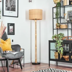 Luminaires Scandinaves-hofstein Cavaca Lampadaire Écru, Noir, 1 lumière