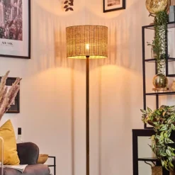 Luminaires Scandinaves-hofstein Cavaca Lampadaire Écru, Noir, 1 lumière