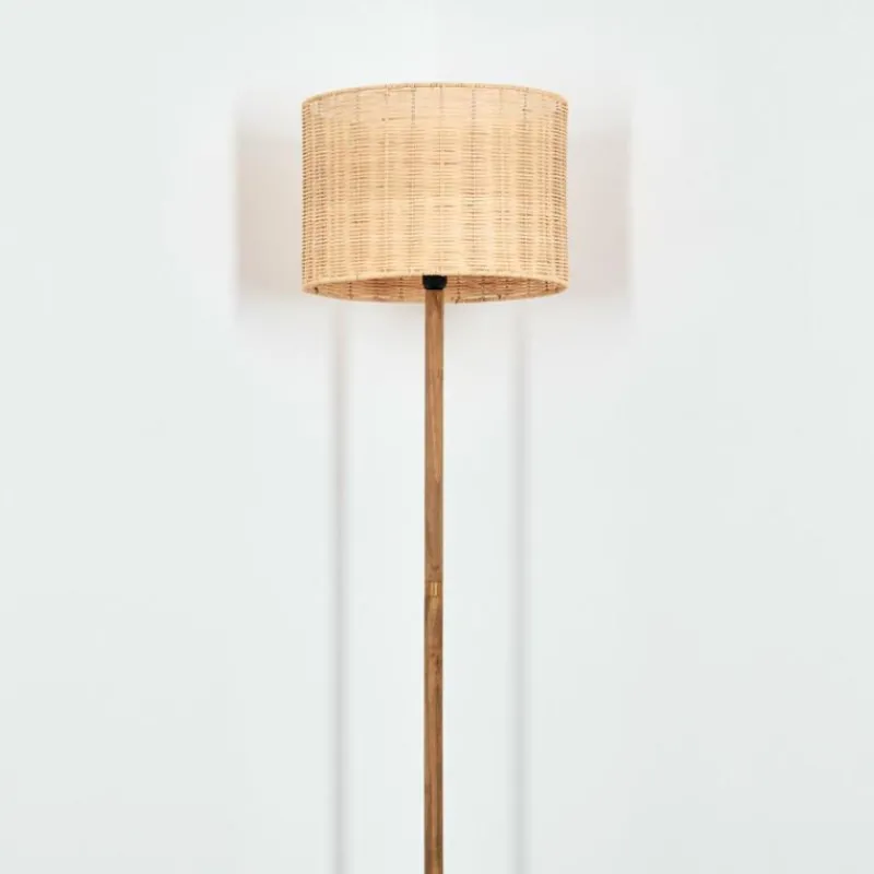 Luminaires Scandinaves-hofstein Cavaca Lampadaire Écru, Noir, 1 lumière