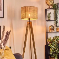 hofstein Cavaca Lampadaire, Liseuse Écru, Noir, 1 lumière