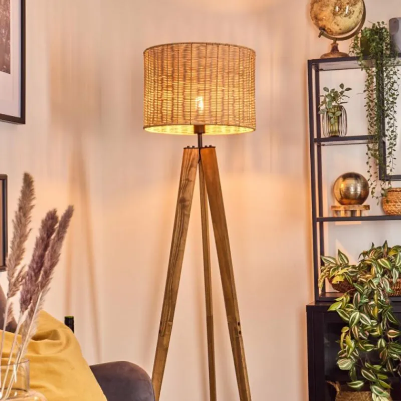 hofstein Cavaca Lampadaire, Liseuse Écru, Noir, 1 lumière