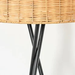 hofstein Cavaca Lampadaire Noir, 1 lumière