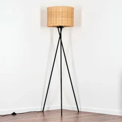 hofstein Cavaca Lampadaire Noir, 1 lumière