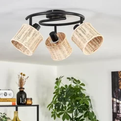 Luminaires Scandinaves-hofstein Cavaca Plafonnier Noir, 3 lumières