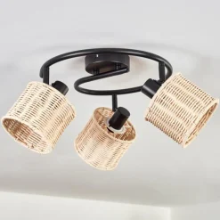 Luminaires Scandinaves-hofstein Cavaca Plafonnier Noir, 3 lumières