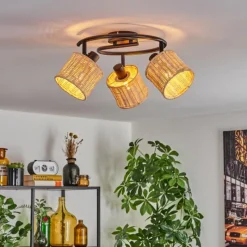 Luminaires Scandinaves-hofstein Cavaca Plafonnier Noir, 3 lumières