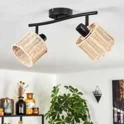 Luminaires Scandinaves-hofstein Cavaca Plafonnier Noir, 2 lumières