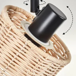 Luminaires Scandinaves-hofstein Cavaca Plafonnier Noir, 2 lumières