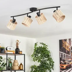 Luminaires Scandinaves-hofstein Cavaca Plafonnier Noir, 4 lumières