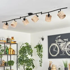 hofstein Cavaca Plafonnier Noir, 6 lumières