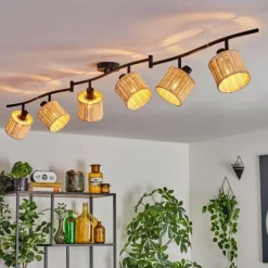 hofstein Cavaca Plafonnier Noir, 6 lumières