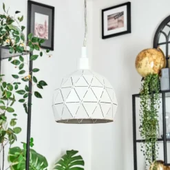 Luminaires Scandinaves-hofstein Ceira Suspension, Suspension Blanc, 1 lumière