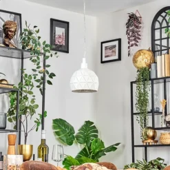 Luminaires Scandinaves-hofstein Ceira Suspension, Suspension Blanc, 1 lumière