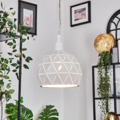 Luminaires Scandinaves-hofstein Ceira Suspension, Suspension Blanc, 1 lumière