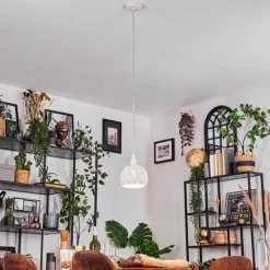 Luminaires Scandinaves-hofstein Ceira Suspension, Suspension Blanc, 1 lumière