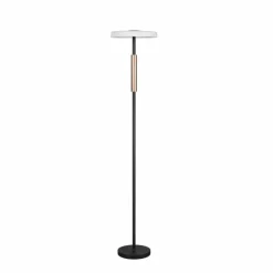 Suspension Verre Fumé-Luminaires Trio Celeste Lampadaire LED Noir, 1 lumière