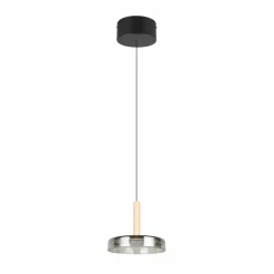Suspension Verre Fumé-Luminaires Trio Celeste Suspension LED Noir, 1 lumière