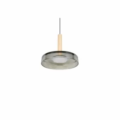 Suspension Verre Fumé-Luminaires Trio Celeste Suspension LED Noir, 1 lumière