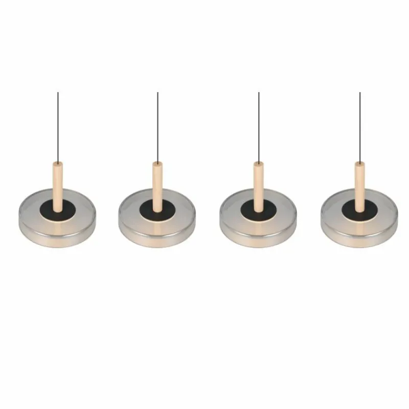 Suspension Verre Fumé-Luminaires Trio Celeste Suspension LED Noir, 1 lumière