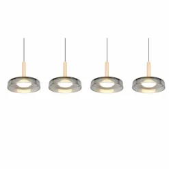 Suspension Verre Fumé-Luminaires Trio Celeste Suspension LED Noir, 1 lumière