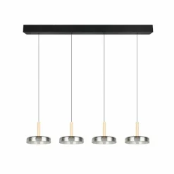 Suspension Verre Fumé-Luminaires Trio Celeste Suspension LED Noir, 1 lumière
