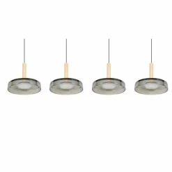 Suspension Verre Fumé-Luminaires Trio Celeste Suspension LED Noir, 1 lumière