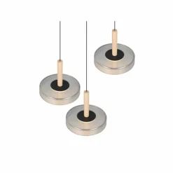 Suspension Verre Fumé-Luminaires Trio Celeste Suspension LED Noir, 1 lumière