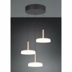 Luminaires Trio Celeste Suspension LED Brun, 1 lumière