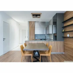 Luminaires Globo Lighting Celinata Ventilateur de plafond lumineux LED Noir, 1 lumière, Télécommandes