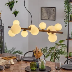 hofstein Chehalis Boule lumineuse, Suspension Blanc, 10 lumières