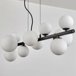 hofstein Chehalis Boule lumineuse, Suspension Blanc, 10 lumières