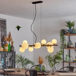 hofstein Chehalis Boule lumineuse, Suspension Blanc, 10 lumières