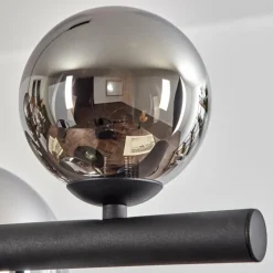 hofstein Chehalis Boule lumineuse, Suspension Chrome, Fumé, 10 lumières