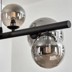 hofstein Chehalis Boule lumineuse, Suspension Fumé, 8 lumières