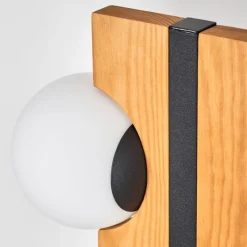 hofstein Chehalis Boule lumineuse, Lampadaire Écru, Noir, 6 lumières