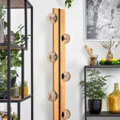 Lampes À Boules-hofstein Chehalis Boule lumineuse, Lampadaire Écru, Noir, 6 lumières