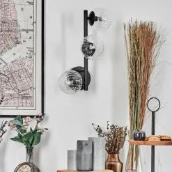 hofstein Chehalis Boule lumineuse, Applique murale Clair, 3 lumières