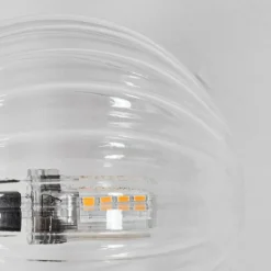 hofstein Chehalis Boule lumineuse, Applique murale Clair, 3 lumières