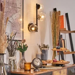 hofstein Chehalis Boule lumineuse, Applique murale Clair, 3 lumières