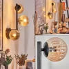 hofstein Chehalis Boule lumineuse, Applique murale Ambre, 3 lumières
