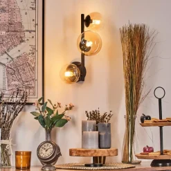 hofstein Chehalis Boule lumineuse, Applique murale 23 cm Ambre, Clair, 3 lumières