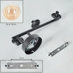 hofstein Chehalis Boule lumineuse, Applique murale Ambre, Clair, 3 lumières