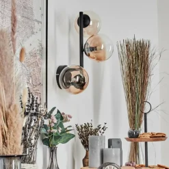 hofstein Chehalis Boule lumineuse, Applique murale Ambre, Clair, 3 lumières
